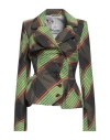 Vivienne Westwood Drunken Tailored Tartan Blazer In Green