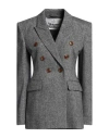 VIVIENNE WESTWOOD VIVIENNE WESTWOOD WOMAN BLAZER GREY SIZE 6 VIRGIN WOOL, CASHMERE, ELASTANE