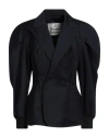 Vivienne Westwood Woman Blazer Navy Blue Size 6 Virgin Wool In Navy Blue