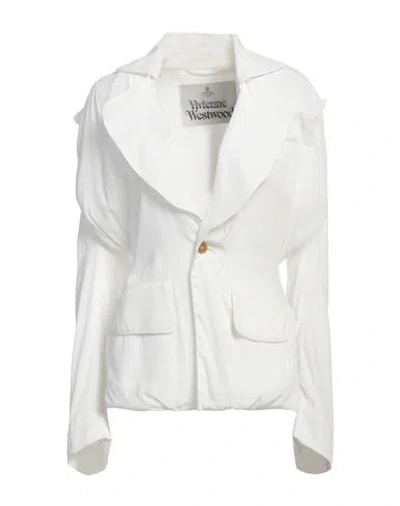 Vivienne Westwood Woman Blazer White Size 6 Viscose