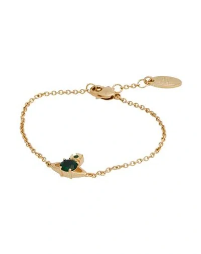 Vivienne Westwood Woman Bracelet Gold Size - Brass In Gray