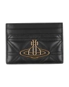 Vivienne Westwood Woman Cardholder Black Size - Leather In Black