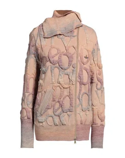 Vivienne Westwood Woman Cardigan Beige Size L/xl Acrylic, Wool, Polypropylene, Virgin Wool, Polyamid