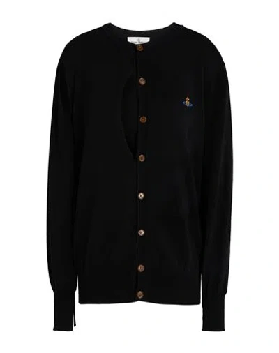 Vivienne Westwood Woman Cardigan Black Size L Cotton