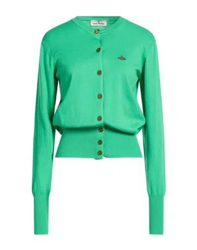 Vivienne Westwood Woman Cardigan Green Size L Cotton