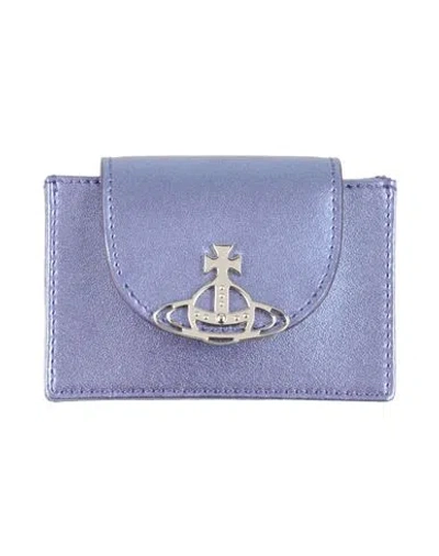 Vivienne Westwood Woman Coin Purse Lilac Size - Leather In Purple