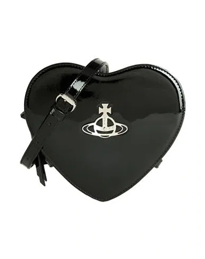 Vivienne Westwood Woman Cross-body Bag Black Size - Cow Leather