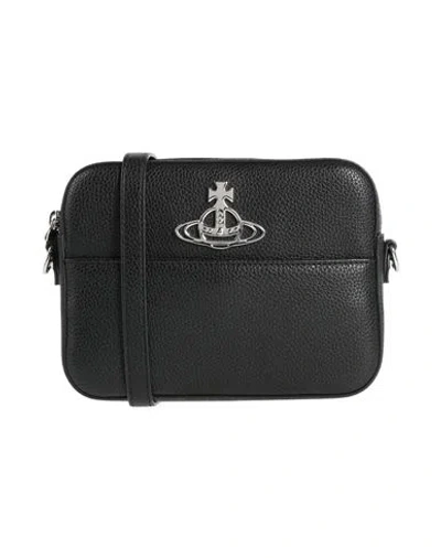 Vivienne Westwood Woman Cross-body Bag Black Size - Textile Fibers