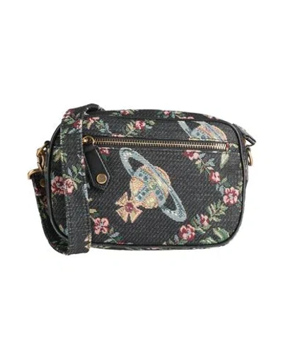 Vivienne Westwood Woman Cross-body Bag Black Size - Textile Fibers