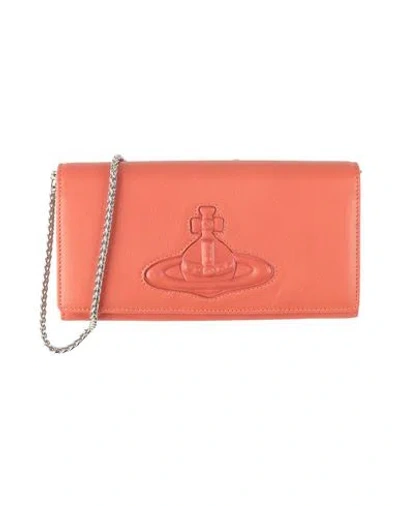 Vivienne Westwood Woman Crossbody Wallet Brick Size - Leather In Red