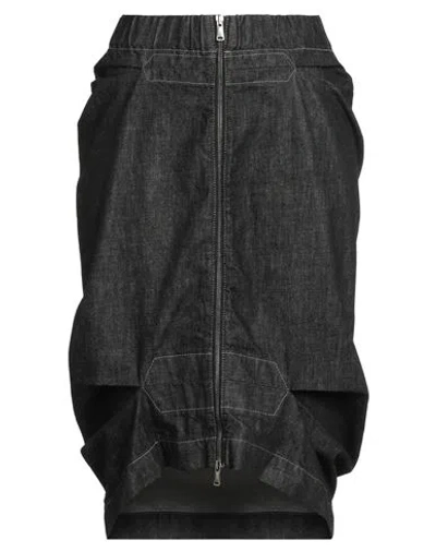 Vivienne Westwood Woman Denim Skirt Black Size 31 Cotton