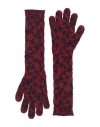 Vivienne Westwood Woman Gloves Burgundy Size S/m Wool In Brown