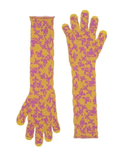 Vivienne Westwood Woman Gloves Lime Green Size S/m Wool