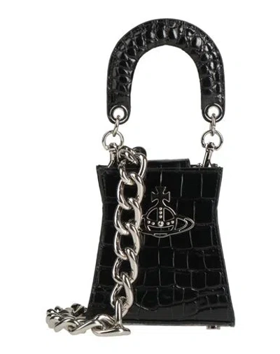 Vivienne Westwood Woman Handbag Black Size - Calfskin