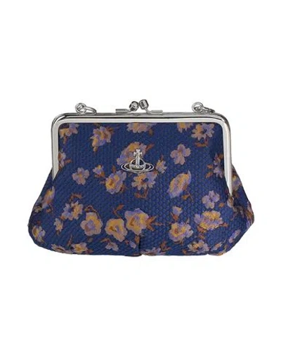 Vivienne Westwood Woman Handbag Blue Size - Textile Fibers