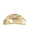 Vivienne Westwood Woman Handbag Gold Size - Leather