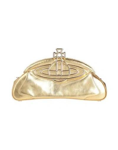Vivienne Westwood Woman Handbag Gold Size - Leather
