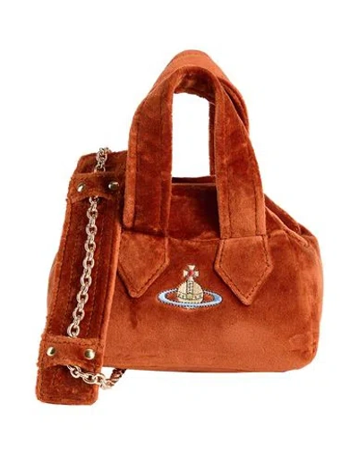 Vivienne Westwood Orange Archive Mini Yasmine Bag In F410 Burnt Orange