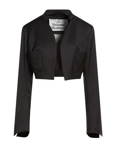 Vivienne Westwood Woman Jacket Black Size 8 Virgin Wool