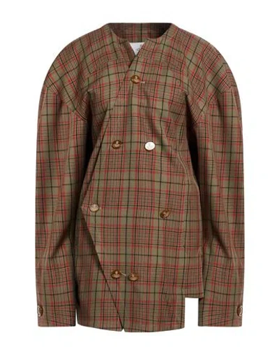 Vivienne Westwood Woman Jacket Khaki Size 0 Virgin Wool In Brown