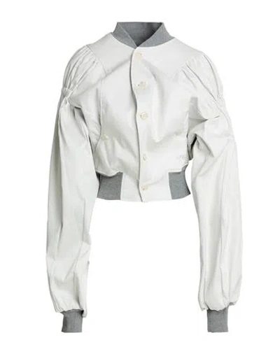 Vivienne Westwood Woman Jacket Off White Size 0 Cotton, Polyamide, Elastane