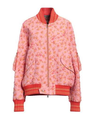 Vivienne Westwood Woman Jacket Pink Size S Recycled Polyester, Polyamide, Polyester