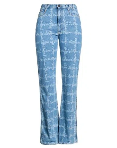 Vivienne Westwood Woman Jeans Blue Size 30 Cotton