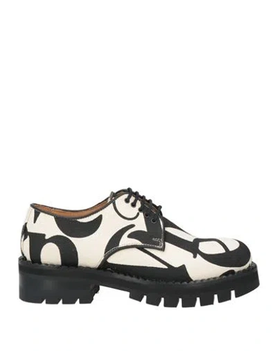 Vivienne Westwood Woman Lace-up Shoes Off White Size 8 Textile Fibers