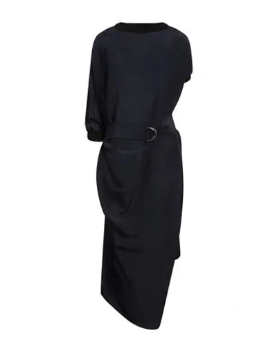 Vivienne Westwood Woman Maxi Dress Midnight Blue Size 2 Silk