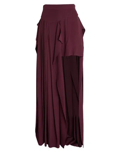 Vivienne Westwood Woman Maxi Skirt Burgundy Size 6 Viscose