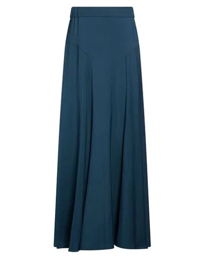 Vivienne Westwood Woman Maxi Skirt Deep Teal Size 4 Virgin Wool In Blue