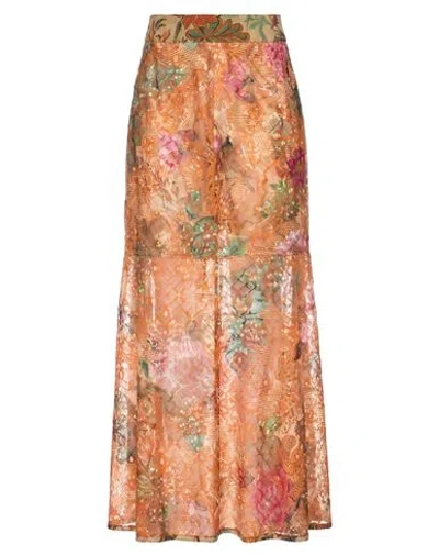Vivienne Westwood Woman Maxi Skirt Orange Size 2 Polyester