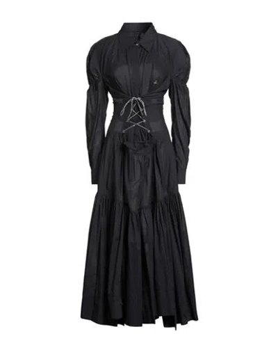 Vivienne Westwood Woman Midi Dress Black Size 2 Cotton