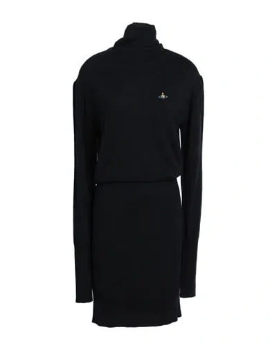 Vivienne Westwood Woman Midi Dress Black Size L Virgin Wool
