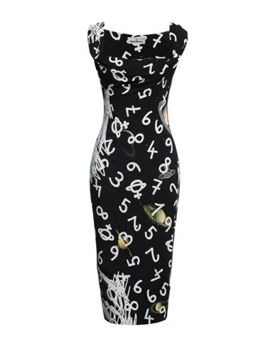 Vivienne Westwood Woman Midi Dress Black Size L Viscose
