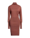 Vivienne Westwood Woman Midi Dress Brick Red Size S Virgin Wool In Red