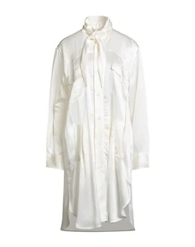 Vivienne Westwood Woman Midi Dress Ivory Size 10 Acetate, Viscose In White