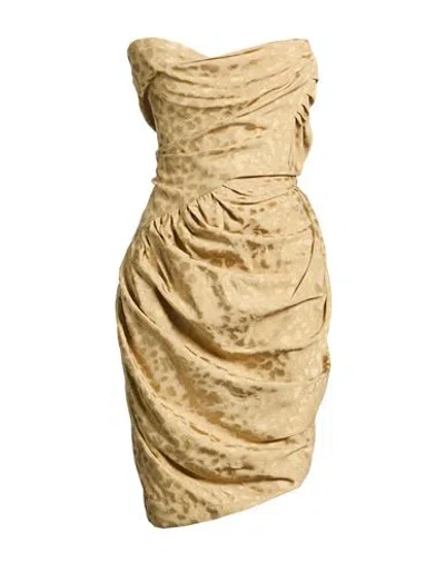 Vivienne Westwood Woman Midi Dress Khaki Size 4 Viscose, Wool In Brown