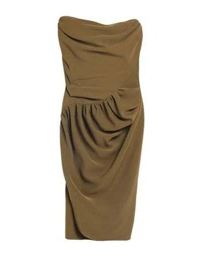 Vivienne Westwood Draped Strapless Minidress In Green