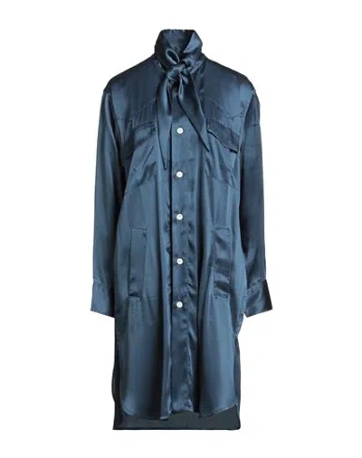 Vivienne Westwood Woman Midi Dress Navy Size 6 Acetate, Viscose In Blue