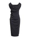 Vivienne Westwood Woman Midi Dress Navy Size 8 Polyester In Navy
