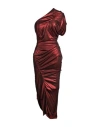 Vivienne Westwood Woman Midi Dress Red Size L Viscose In Red