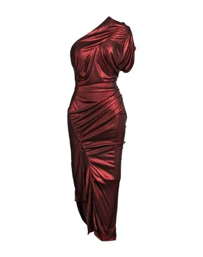 Vivienne Westwood Woman Midi Dress Red Size L Viscose
