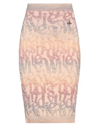Vivienne Westwood Woman Midi Skirt Beige Size L Acrylic, Viscose, Virgin Wool, Polyester
