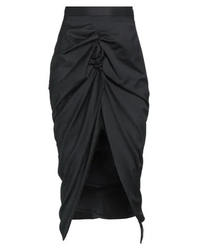 VIVIENNE WESTWOOD VIVIENNE WESTWOOD WOMAN MIDI SKIRT BLACK SIZE 2 VIRGIN WOOL