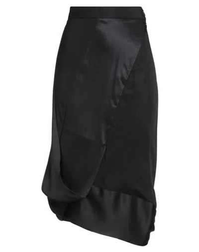 Vivienne Westwood Woman Midi Skirt Black Size 6 Acetate, Viscose