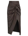 Vivienne Westwood Woman Midi Skirt Brown Size 0 Virgin Wool In Brown