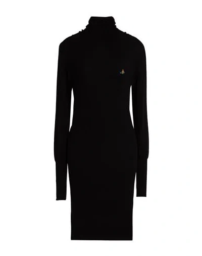 Vivienne Westwood Woman Mini Dress Black Size Xs Wool, Cashmere