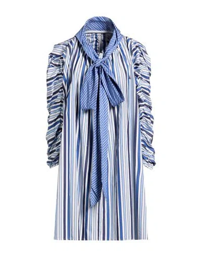 Vivienne Westwood Woman Mini Dress Blue Size 4 Organic Cotton