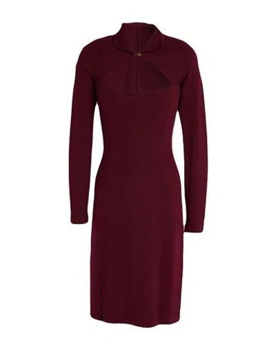 Vivienne Westwood Woman Mini Dress Garnet Size M Virgin Wool In Red